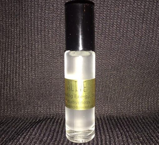 ALIVE pure perfume. Created to unleash mystical powers of clairvoyance, sexuality, and intuitiveness. 20oz roll on.